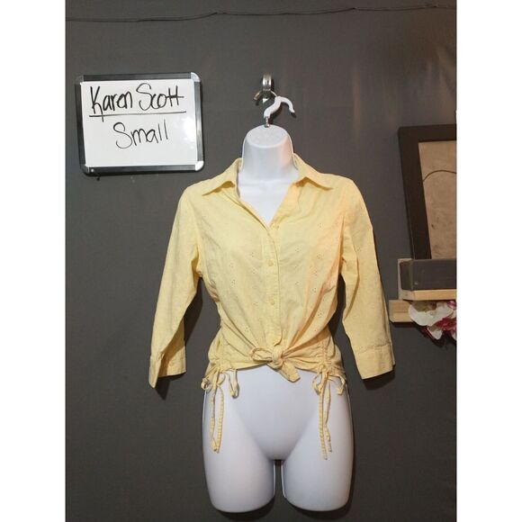 😊 Karen Scott ties in front size small - Picture 1 of 3